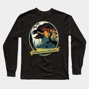 Swampland, a Surrealistic Graphic Long Sleeve T-Shirt